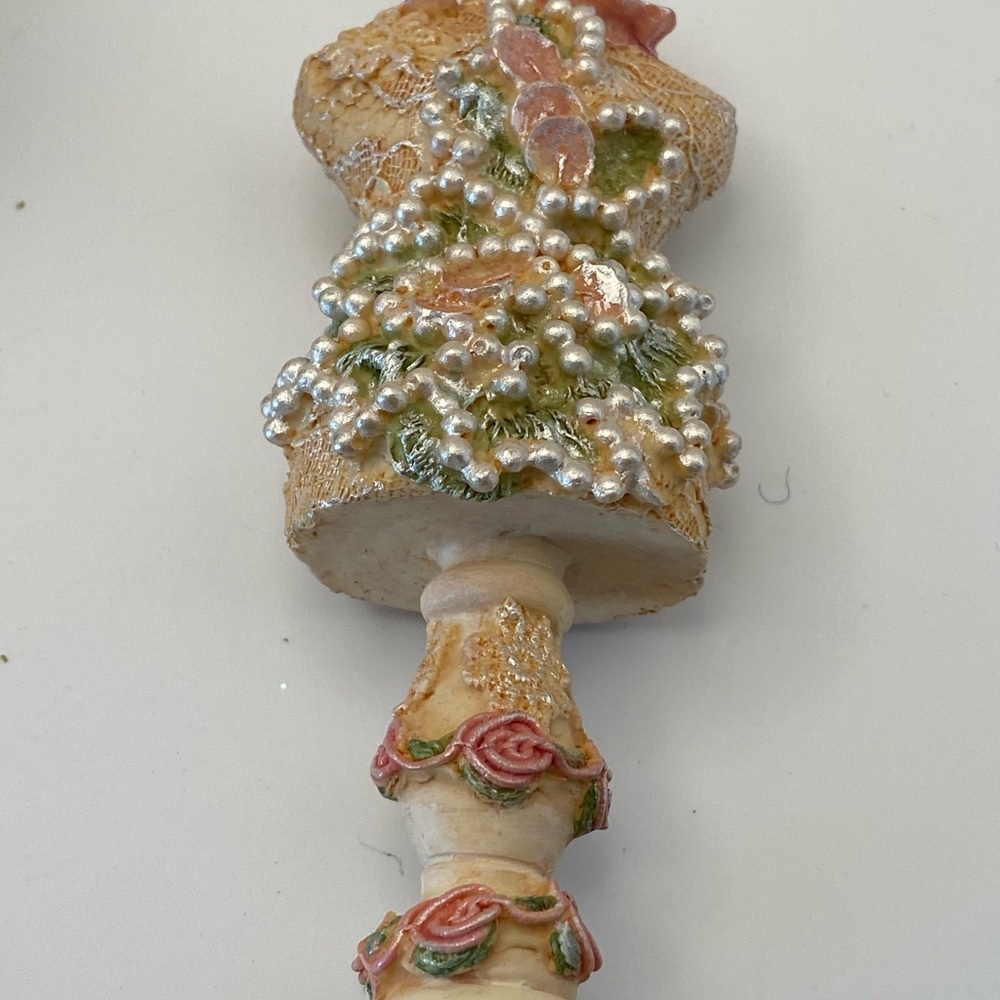 Two Victorian Style Dress Form Ornaments Vintage - Picture 2 of 13